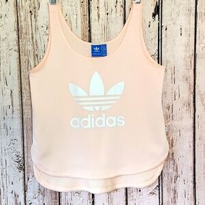 Adidas Tank Peach Ribbed Tank Medium EUC